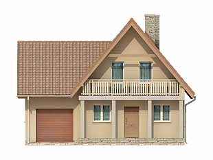 Projekt domu Mikrus 3 - elewacje