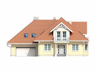 Projekt domu Modrzew 3 - elewacje