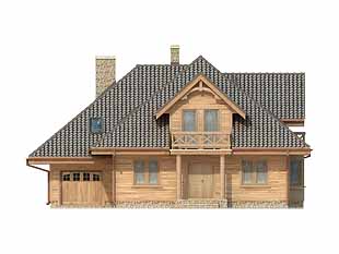 Projekt domu Modrzew dr-S - elewacje