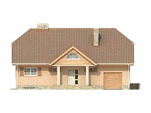 Projekt domu Muzyka - elewacje