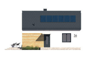 Projekt domu Natan - elewacje