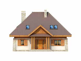 Projekt domu Orkan - elewacje