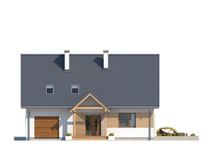 Projekt domu Orzech - elewacje