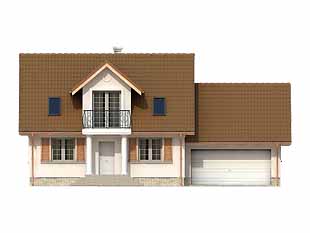 Projekt domu Pik 2 - elewacje