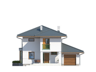 Projekt domu Pinia - elewacje