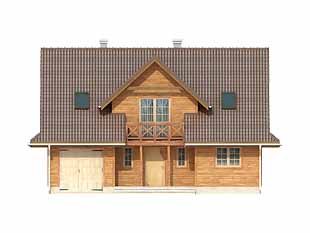 Projekt domu Polka dr-S - elewacje