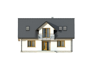 Projekt domu Ptyś - elewacje