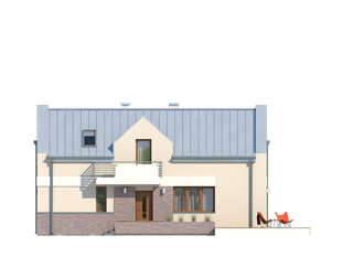 Projekt domu Ryś - elewacje