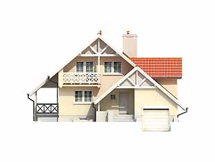 Projekt domu Samba - elewacje