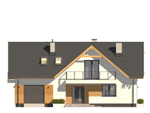 Projekt domu Sekwana - elewacje