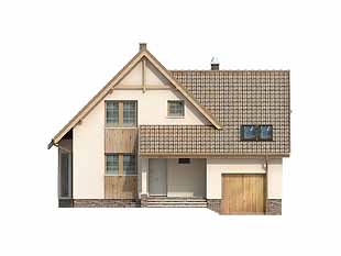 Projekt domu Śnieżynka 3 - elewacje