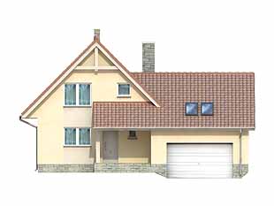 Projekt domu Sopran 3 - elewacje