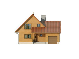 Projekt domu Stokrotka 2 dr-S - elewacje