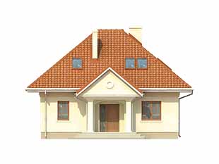 Projekt domu Szafran 2 - elewacje