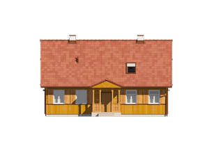 Projekt domu Szpak dr-S - elewacje