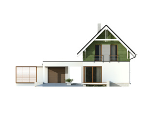 Projekt domu Teo - elewacje