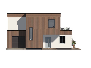 Projekt domu Trawertyn 2 - elewacje