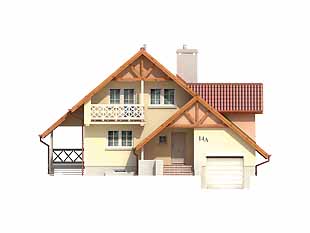 Projekt domu Twist - elewacje