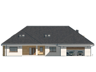 Projekt domu Tytan - elewacje