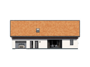 Projekt domu Tytus - elewacje