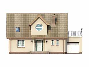 Projekt domu Wachlarz - elewacje