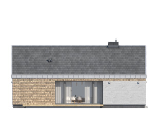 Projekt domu Wakacyjny - elewacje