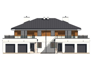 Projekt domu Waniliowy - elewacje