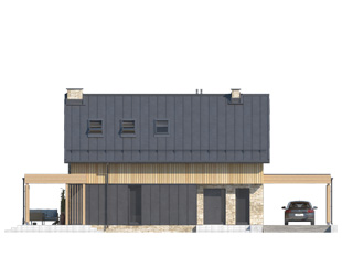 Projekt domu Weranda dr-S - elewacje