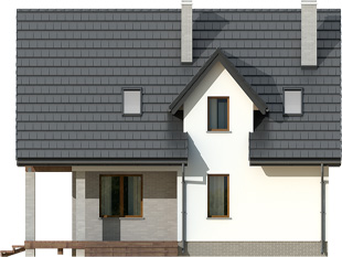 Projekt domu Zięba - elewacje