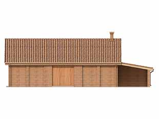 Projekt domu Zmierzch - elewacje