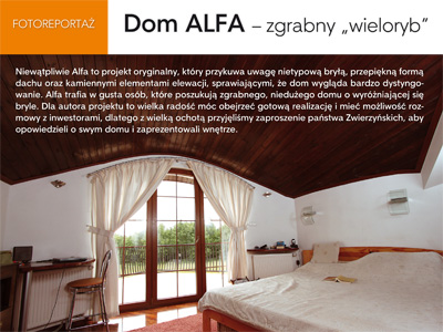 Dom ALFA – zgrabny „wieloryb”