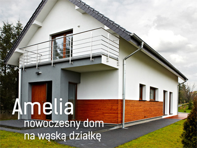 Amelia nowoczesny dom na wąską działkę